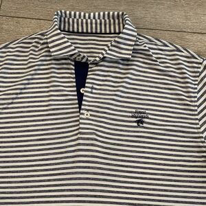 Johnnie O Performance Short Sleeve Stripe Golf Polo Shirt Men's Large Preppy